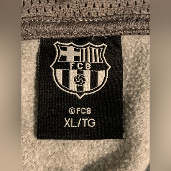 FC Barcelona Gray XL Hooded Sweatshirt - Picture 4 of 10